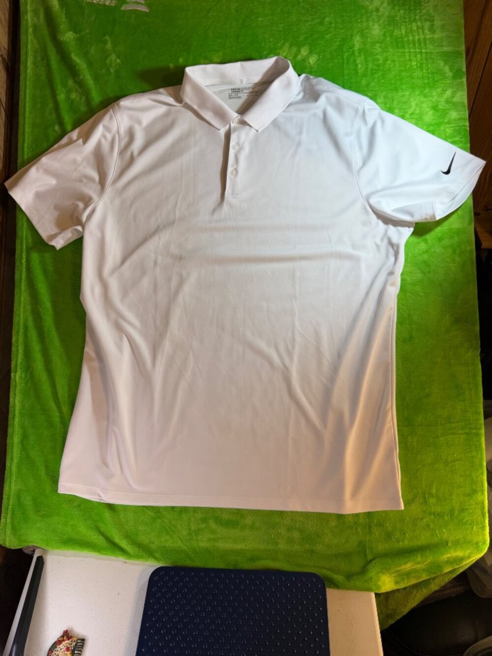 Nike Golf White Polo Shirt Size XXL Short Sleeve